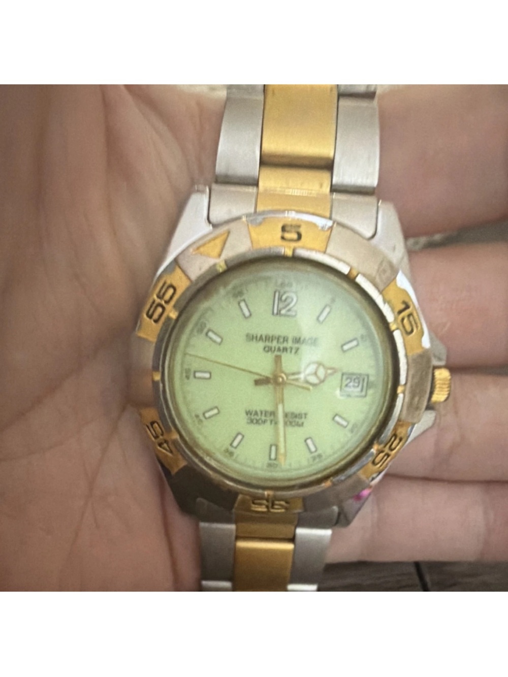 Sharper Image Stainless Steel Dive Watch - Silver Back